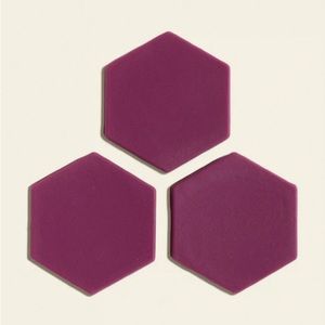 Letterfolk tiles, wild plum